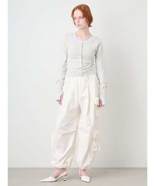 SORIN(ソリン )の「Layered Like Cardigan/レイヤードライクカーディガン(カーディガン/ボレロ・レディース・ライトピンク/ライトグレー/ダークグレー・38)」の10枚目の写真