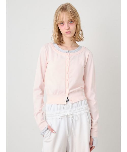 SORIN(ソリン )の「Layered Like Cardigan/レイヤードライクカーディガン(カーディガン/ボレロ・レディース・ライトピンク/ライトグレー/ダークグレー・38)」の13枚目の写真