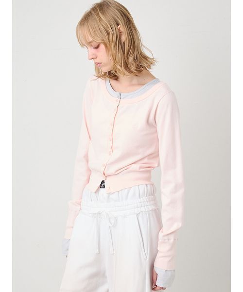 SORIN(ソリン )の「Layered Like Cardigan/レイヤードライクカーディガン(カーディガン/ボレロ・レディース・ライトピンク/ライトグレー/ダークグレー・38)」の14枚目の写真