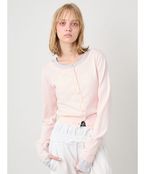 SORIN(ソリン )の「Layered Like Cardigan/レイヤードライクカーディガン(カーディガン/ボレロ・レディース・ライトピンク/ライトグレー/ダークグレー・38)」の17枚目の写真