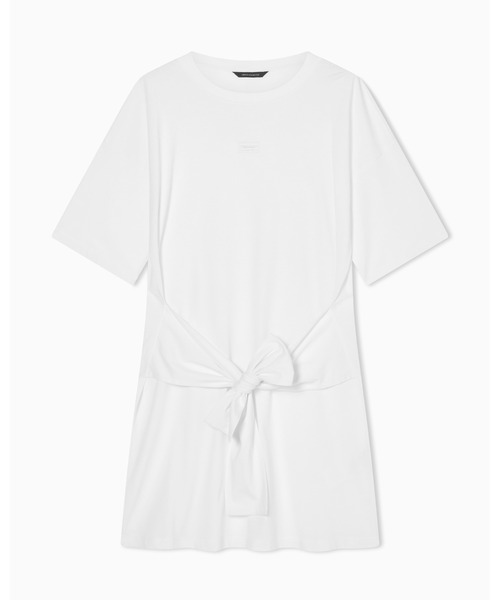 ARMANI EXCHANGE(アルマーニエクスチェンジ)の「【A|X アルマーニ エクスチェンジ】WE ウエストマーク 半袖クルーネックTシャツワンピース(EC限定カラー含)(ワンピース・レディース・ホワイト/ブラック・MEDIUM/SMALL/X-LARGE/X-SMALL/LARGE)」の8枚目の写真