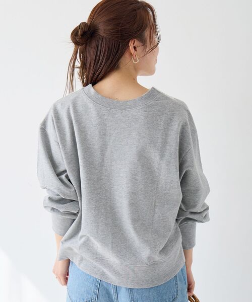 le.coeur blanc（ルクールブラン）の「レースデザインスウェットプルオーバー（スウェット・レディース・ネイビー/グレー・38）」の19枚目の写真