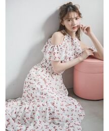 WEB限定】ハートパターンシャーリングワンピース（ワンピース