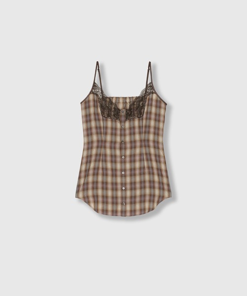 THINGS THAT MATTER（シングス ザット マター）の「CHECK PIPING SHIRT ENSEMBLE / チェック パイピング シャツ アンサンブル（シャツ/ブラウス・レディース・チェック・FREE）」の3枚目の写真