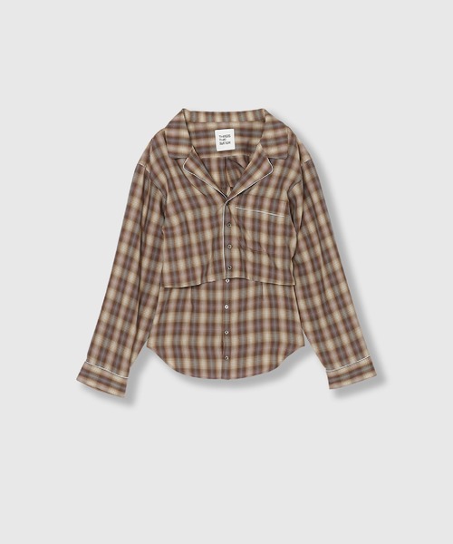 THINGS THAT MATTER（シングス ザット マター）の「CHECK PIPING SHIRT ENSEMBLE / チェック パイピング シャツ アンサンブル（シャツ/ブラウス・レディース・チェック・FREE）」の7枚目の写真