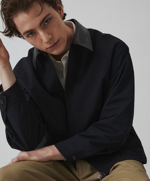 UNITED TOKYO(ユナイテッドトウキョウ)の「【BLK残りわずか】LIGHT DOLPHIN ジップブルゾン |SETUP可/春服/撥水/耐久性/防風性/ムレ防止(ブルゾン・メンズ・ダークグレー/ブラック・1/2)」の2枚目の写真