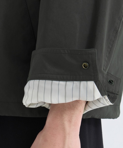 UNITED TOKYO(ユナイテッドトウキョウ)の「【BLK残りわずか】LIGHT DOLPHIN ジップブルゾン |SETUP可/春服/撥水/耐久性/防風性/ムレ防止(ブルゾン・メンズ・ダークグレー/ブラック・1/2)」の10枚目の写真