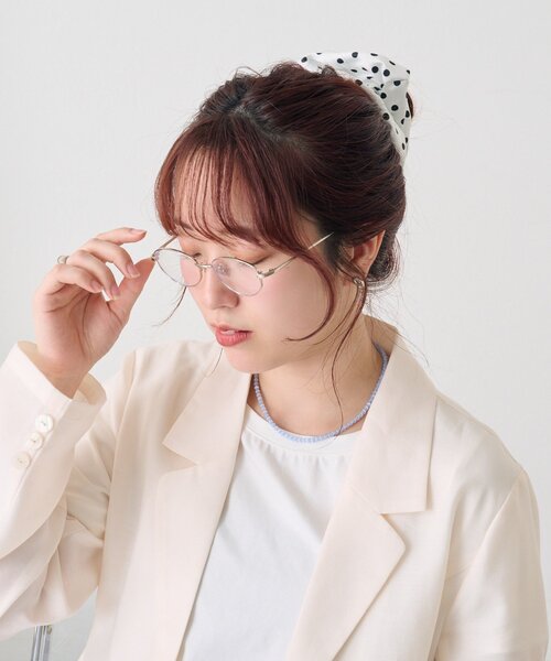 mystic（ミスティック）の「マーブルテンプルメガネ（メガネ・レディース・シルバー・ONE SIZE）」の4枚目の写真