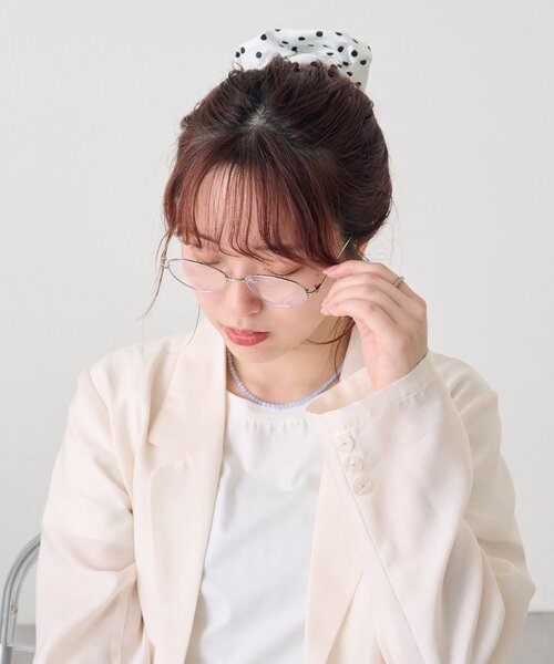 mystic（ミスティック）の「マーブルテンプルメガネ（メガネ・レディース・シルバー・ONE SIZE）」の5枚目の写真