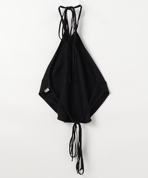 BASERANGE（ベースレンジ）の「Baserange/ベースレンジ MAR TOP / TOMA-WS-000 / ワイルドシルク ホルターネックトップス（キャミソール・レディース・ブラック・SMALL）」の2枚目の写真