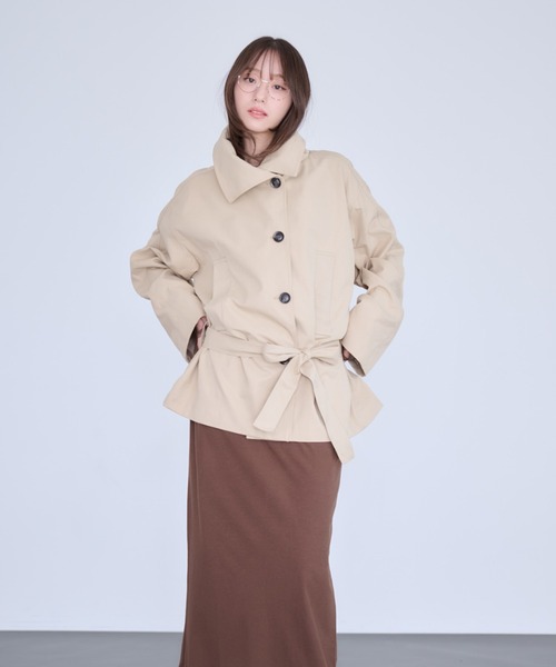 Dita Muaj.（ディータムアージュ）の「ツイルスタンドミドルトレンチ（トレンチコート・レディース・ベージュ・FREE）」の8枚目の写真