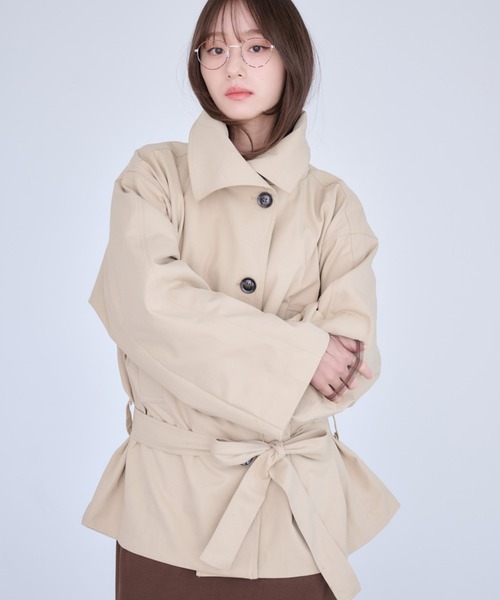 Dita Muaj.（ディータムアージュ）の「ツイルスタンドミドルトレンチ（トレンチコート・レディース・ベージュ・FREE）」の16枚目の写真