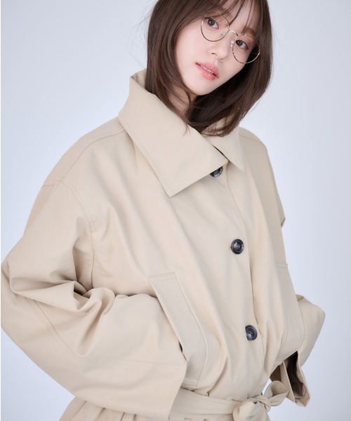 Dita Muaj.（ディータムアージュ）の「ツイルスタンドミドルトレンチ（トレンチコート・レディース・ベージュ・FREE）」の6枚目の写真