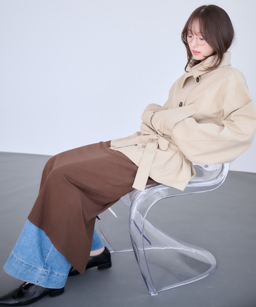Dita Muaj.（ディータムアージュ）の「ツイルスタンドミドルトレンチ（トレンチコート・レディース・ベージュ・FREE）」の4枚目の写真