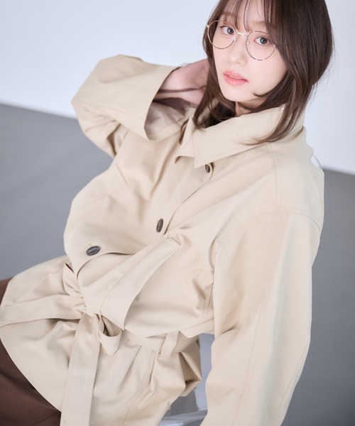 Dita Muaj.（ディータムアージュ）の「ツイルスタンドミドルトレンチ（トレンチコート・レディース・ベージュ・FREE）」の5枚目の写真