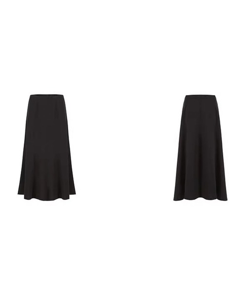 Fano Studios（ファノ ストゥディオズ）の「ドレープ Aライン ミドル丈スカート FX26B167【Fano Studios】【2026SS】（スカート・レディース・ブラック・S/M/L）」の15枚目の写真