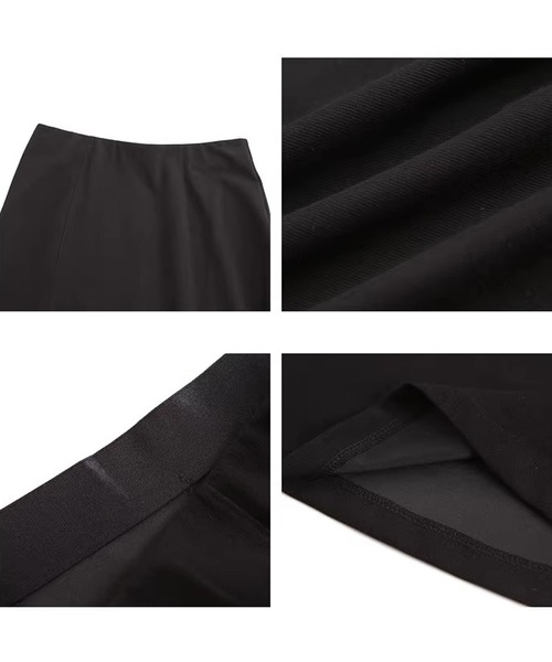 Fano Studios（ファノ ストゥディオズ）の「ドレープ Aライン ミドル丈スカート FX26B167【Fano Studios】【2026SS】（スカート・レディース・ブラック・S/M/L）」の16枚目の写真