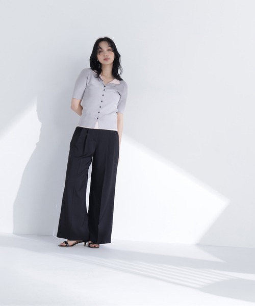 NATURAL BEAUTY BASIC(ナチュラルビューティーベーシック)の「レイヤードライクスキッパーニット(ニット/セーター・レディース・ネイビー系/ブルー系その他2/グレー系その他・FREE)」の10枚目の写真