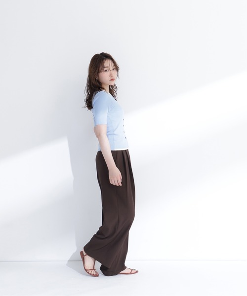NATURAL BEAUTY BASIC(ナチュラルビューティーベーシック)の「レイヤードライクスキッパーニット(ニット/セーター・レディース・ネイビー系/ブルー系その他2/グレー系その他・FREE)」の18枚目の写真