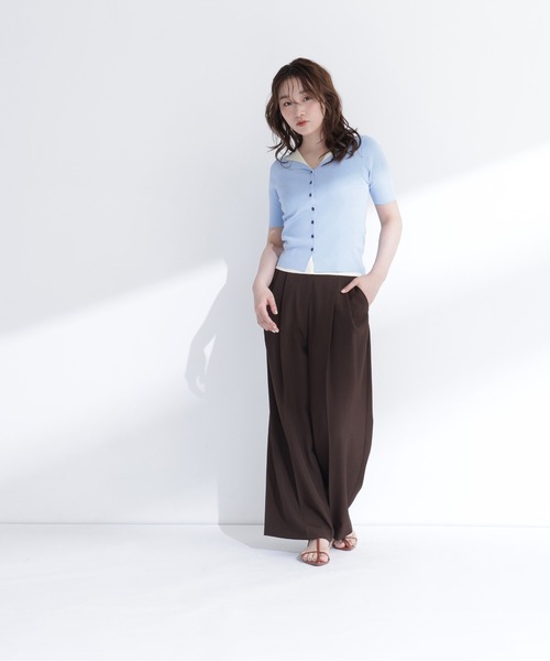 NATURAL BEAUTY BASIC(ナチュラルビューティーベーシック)の「レイヤードライクスキッパーニット(ニット/セーター・レディース・ネイビー系/ブルー系その他2/グレー系その他・FREE)」の20枚目の写真