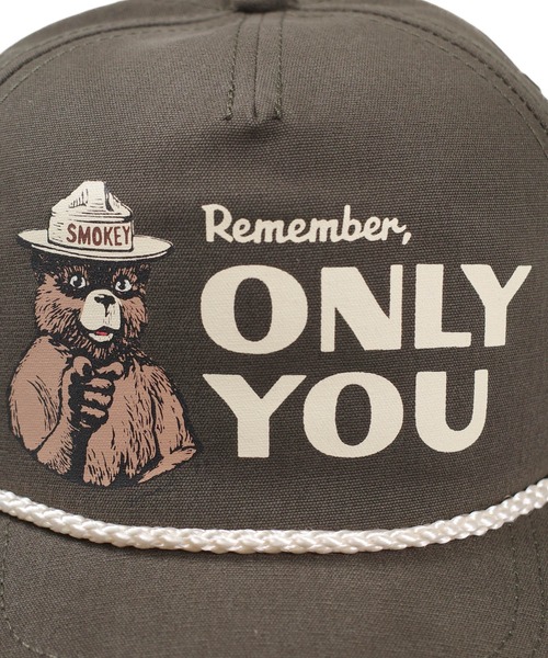 AMERICAN NEEDLE(アメリカンニードル)の「【AMERICAN NEEDLE / アメリカンニードル】SMOKEY BEAR “ONLY YOU” BASEBALL CAP(キャップ・メンズ・ブラウン系その他・FREE)」の2枚目の写真