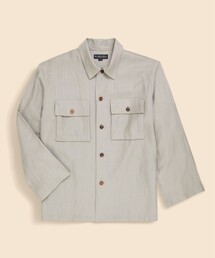 リヨセル/リネン ヘリンボーン CPOシャツジャケット