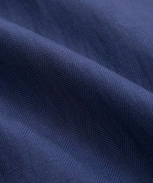 BROOKS BROTHERS(ブルックスブラザーズ)の「リヨセル/リネン ヘリンボーン CPOシャツジャケット(シャツ/ブラウス・メンズ・ネイビー/ベージュ・LARGE/MEDIUM/SMALL/X-LARGE)」の7枚目の写真