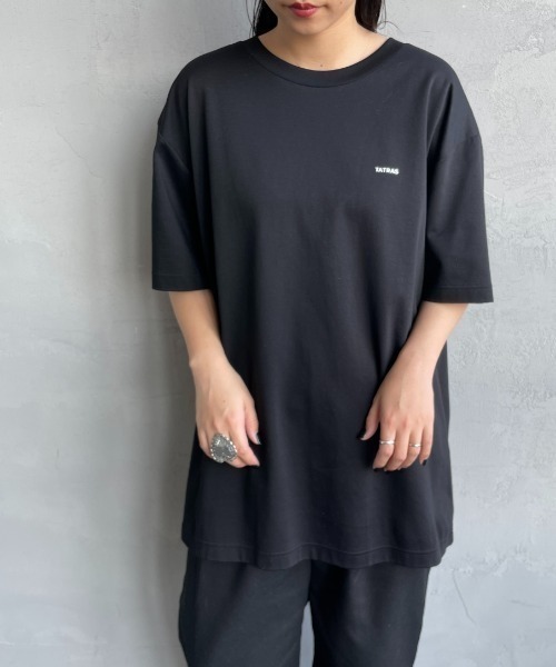 TATRAS（タトラス）の「[TATRAS/タトラス] SELO ワンポイントロゴ ショートスリーブTシャツ（Tシャツ/カットソー・レディース・ブラック/ホワイト・1/2/3）」の10枚目の写真