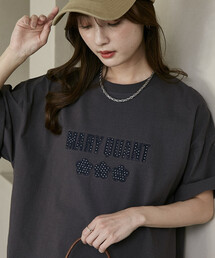 FREAK'S STORE（フリークスストア）の「【待望の再入荷！】MARY QUANT × PUBLUX/マリークワント ドット柄 刺繍 ロゴ Tシャツ　限定展開（Tシャツ/カットソー）」