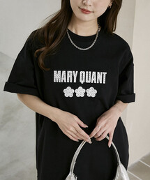 MARY QUANT | 【間も無く待望の再入荷！】MARY QUANT × PUBLUX/マリークワント ドット柄 刺繍 ロゴ Tシャツ　限定展開(Tシャツ/カットソー)