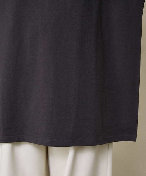 MARY QUANT(マリークワント)の「【待望の再入荷!】MARY QUANT × PUBLUX/マリークワント ドット柄 刺繍 ロゴ Tシャツ 限定展開(Tシャツ/カットソー・レディース・ネイビー/ブラック/チャコールグレー/ダークグレー・MEDIUM/SMALL)」の9枚目の写真