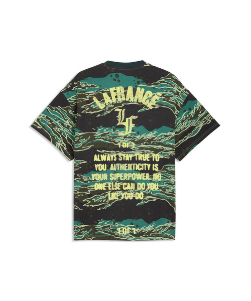 PUMA(プーマ)の「PUMA プーマ ユニセックス バスケットボール LA FRANCE サプライ AOP 半袖 Tシャ(Tシャツ/カットソー・メンズ・グリーン系その他・LARGE/MEDIUM/X-SMALL/SMALL/X-LARGE)」の5枚目の写真