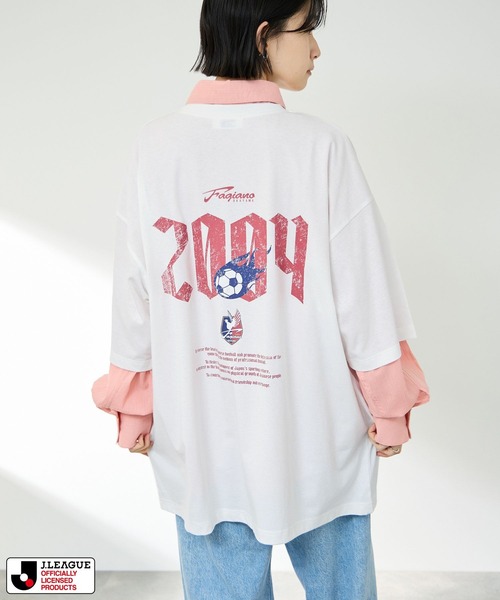 Mac-House(マックハウス)の「ファジアーノ岡山 デザインTシャツ/Jリーグ FAGIANO OKAYAMA(Tシャツ/カットソー・メンズ・チャコールグレー/ホワイト・L/M)」の1枚目の写真