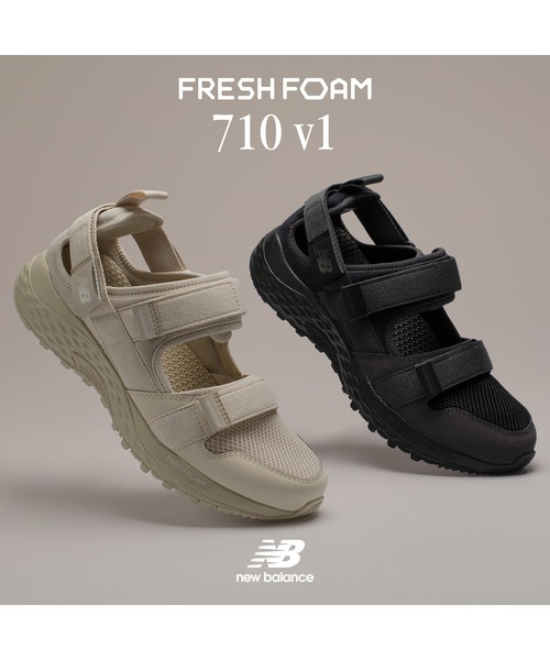 NEW BALANCE(ニューバランス)の「Fresh Foam 710 v1(サンダル・メンズ・ベージュ系その他/ブラック系その他・22.0cm/22.5cm/23.0cm/23.5cm/24.0cm/24.5cm/25.0cm/25.5cm/26.0cm/26.5cm/27.0cm/27.5cm/28.0cm/28.5cm/29.0cm)」の7枚目の写真