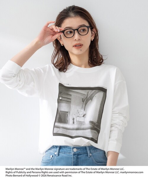 UNTITLED(アンタイトル)の「【MARILYN MONROE】GOOD ROCK SPEED ロングスリーブTシャツ(Tシャツ/カットソー・レディース・ホワイト・02)」の1枚目の写真