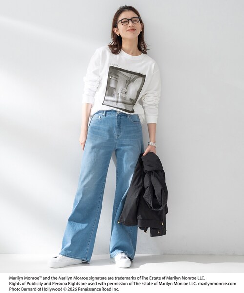 UNTITLED(アンタイトル)の「【MARILYN MONROE】GOOD ROCK SPEED ロングスリーブTシャツ(Tシャツ/カットソー・レディース・ホワイト・02)」の4枚目の写真