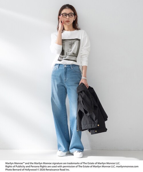 UNTITLED(アンタイトル)の「【MARILYN MONROE】GOOD ROCK SPEED ロングスリーブTシャツ(Tシャツ/カットソー・レディース・ホワイト・02)」の5枚目の写真