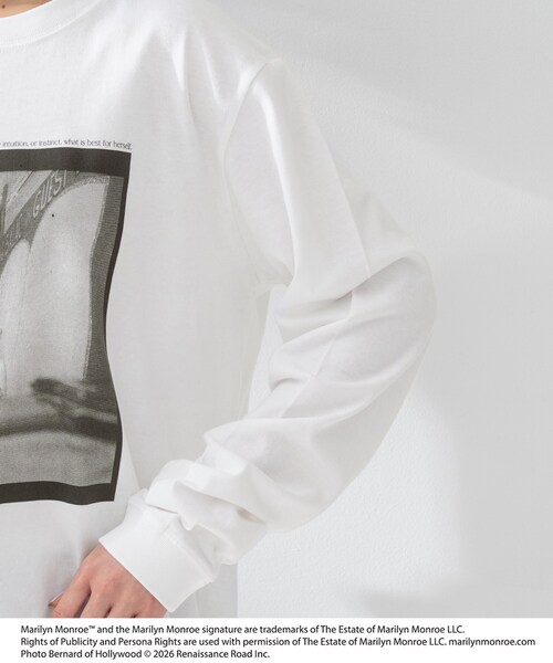 UNTITLED(アンタイトル)の「【MARILYN MONROE】GOOD ROCK SPEED ロングスリーブTシャツ(Tシャツ/カットソー・レディース・ホワイト・02)」の11枚目の写真