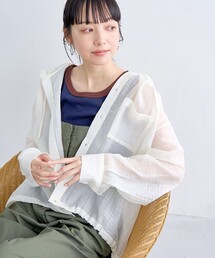 coen | シアーフーディーシャツ(シャツ/ブラウス)