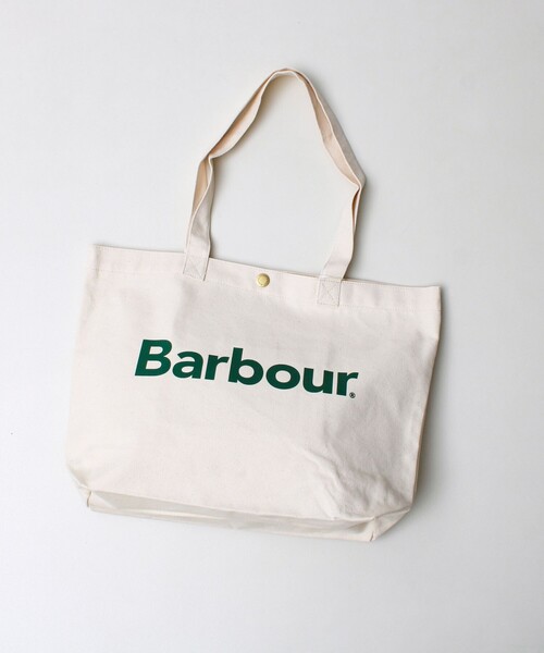 Barbour(バブアー)の「【BARBOUR/バブアー】LOGO TOTE BAG ロゴトートバッグ(トートバッグ・メンズ・アイボリー・FREE)」の5枚目の写真