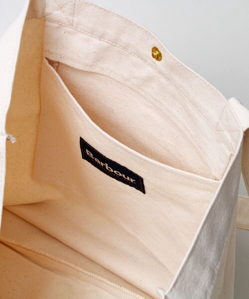 Barbour(バブアー)の「【BARBOUR/バブアー】LOGO TOTE BAG ロゴトートバッグ(トートバッグ・メンズ・アイボリー・FREE)」の8枚目の写真