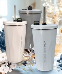 CALIFORNIA OUTFITTERS | G4A1 ストロー付き 真空断熱 タンブラー 550ml 蓋付き 保温 保冷 水筒(グラス/マグカップ/タンブラー)