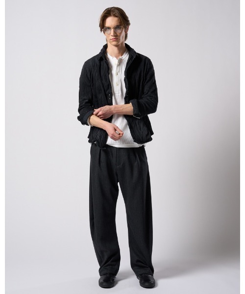 wjk(ダヴルジェイケイ)の「2-hook denim shirt(シャツ/ブラウス・メンズ・ブラック/インディゴブルー・SMALL/MEDIUM/LARGE/X-LARGE)」の20枚目の写真