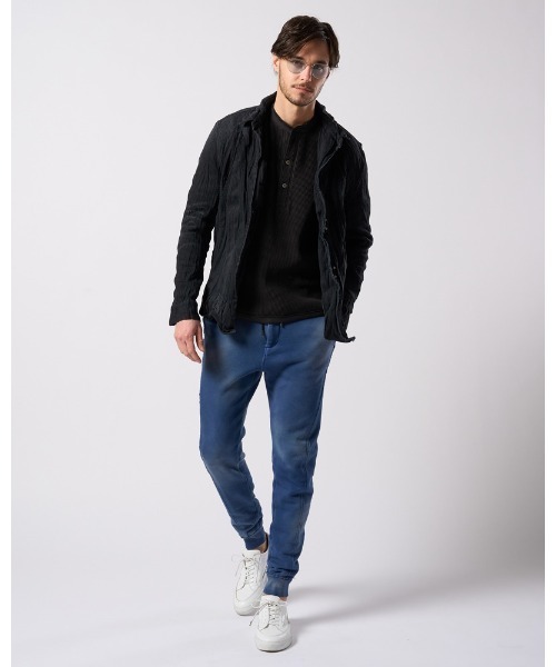 wjk(ダヴルジェイケイ)の「2-hook denim shirt(シャツ/ブラウス・メンズ・ブラック/インディゴブルー・SMALL/MEDIUM/LARGE/X-LARGE)」の21枚目の写真
