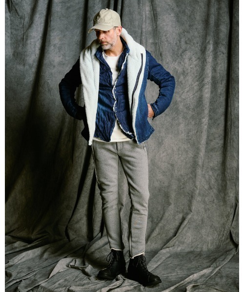 wjk(ダヴルジェイケイ)の「2-hook denim shirt(シャツ/ブラウス・メンズ・ブラック/インディゴブルー・SMALL/MEDIUM/LARGE/X-LARGE)」の14枚目の写真