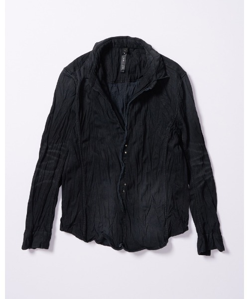 wjk(ダヴルジェイケイ)の「2-hook denim shirt(シャツ/ブラウス・メンズ・ブラック/インディゴブルー・SMALL/MEDIUM/LARGE/X-LARGE)」の7枚目の写真