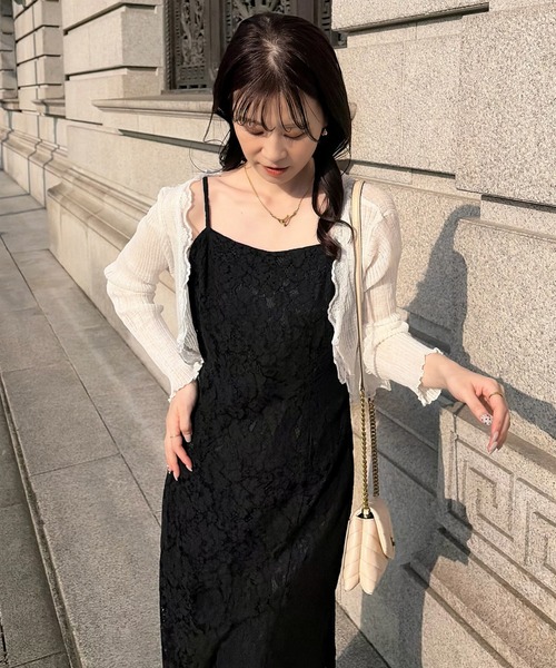one after another NICE CLAUP(ワンアフターアナザーナイスクラップ)の「【megumi企画】マーメイドキャミワンピース(ワンピース・レディース・アイボリー/ブラック/ホワイト系その他・SMALL/MEDIUM)」の19枚目の写真
