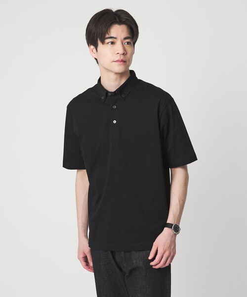WEB限定】JUST fit デイリー ドライ ボタンダウン 半袖 ポロシャツ