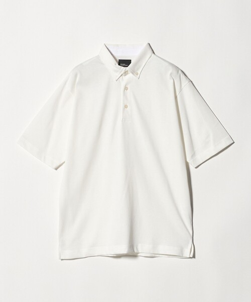 green label relaxing(グリーンレーベルリラクシング)の「【WEB限定】JUST fit デイリー ドライ ボタンダウン 半袖 ポロシャツ -吸水速乾・抗菌-(ポロシャツ・メンズ・ダークグレー/ホワイト/ブラック/モカ/ネイビー・M/XL/S/L)」の14枚目の写真