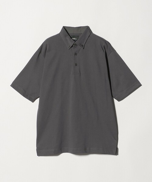 green label relaxing(グリーンレーベルリラクシング)の「【WEB限定】JUST fit デイリー ドライ ボタンダウン 半袖 ポロシャツ -吸水速乾・抗菌-(ポロシャツ・メンズ・ダークグレー/ホワイト/ブラック/モカ/ネイビー・M/XL/S/L)」の20枚目の写真